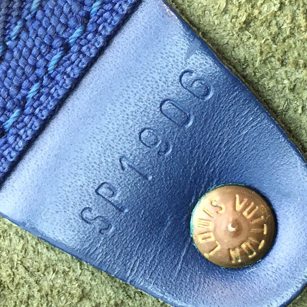 Duffle Keepall 50 Boston Monogram Lv Logo Satchel Gym Blue Epi Leather Travel Ba - Picture 13 of 14